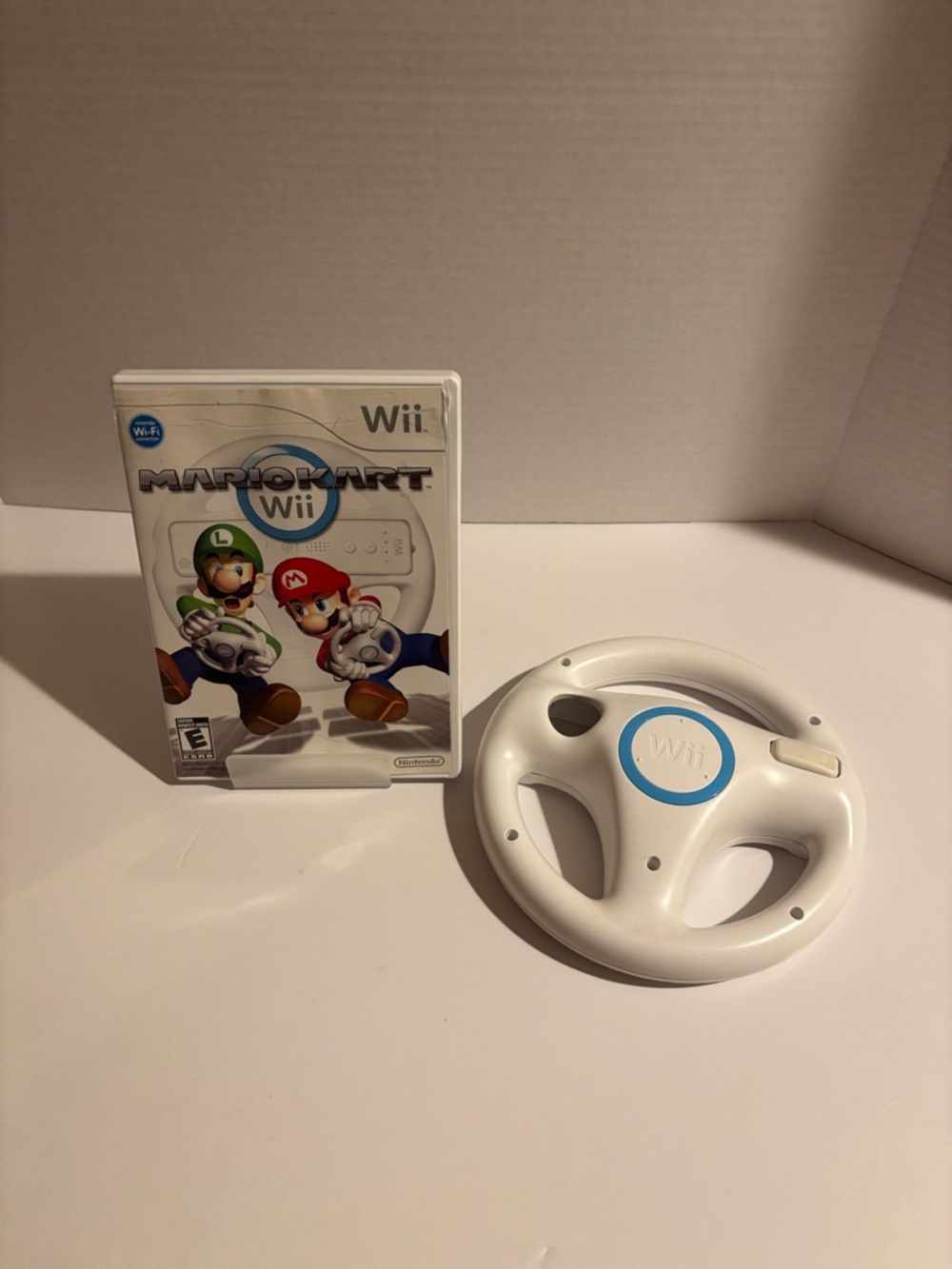 Nintendo Mario Kart Wii with White Steering Wheel
